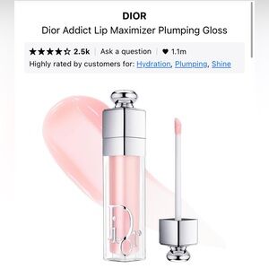 Dior Addict Lip Maximizer Plumping Gloss, Shade 001